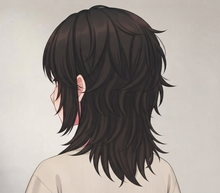 Female · Wolf Cut · Back Left 3/4